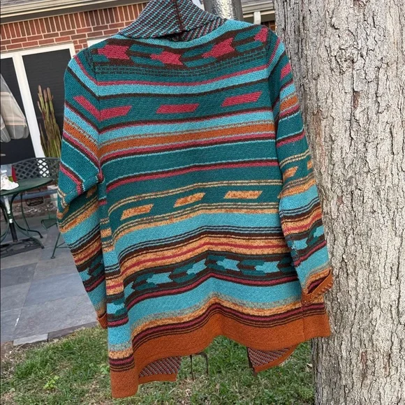 Wrangler Teal and Brown women Cardigan - Picture 5 of 7